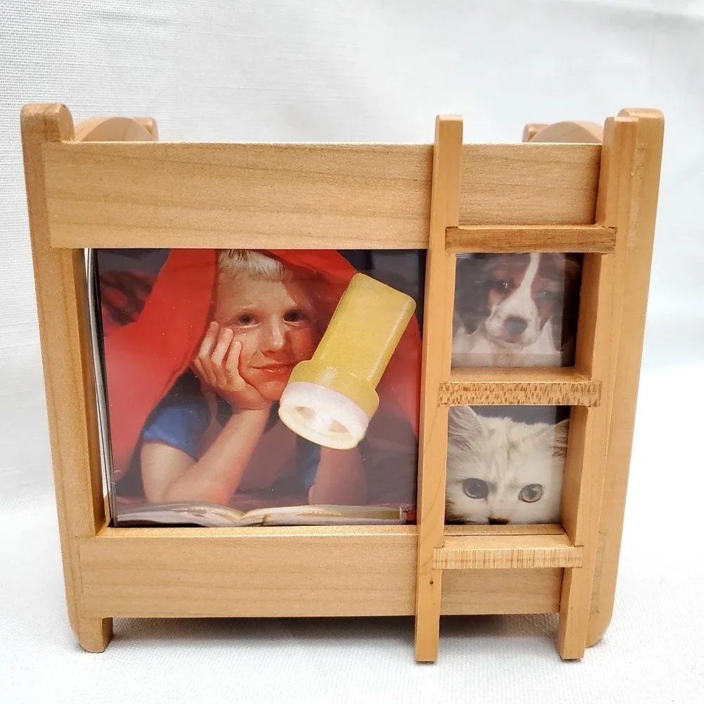 Vintage ● 7 Photo/Picture Photo ● Cute Bunkbed Photo‎ Cube