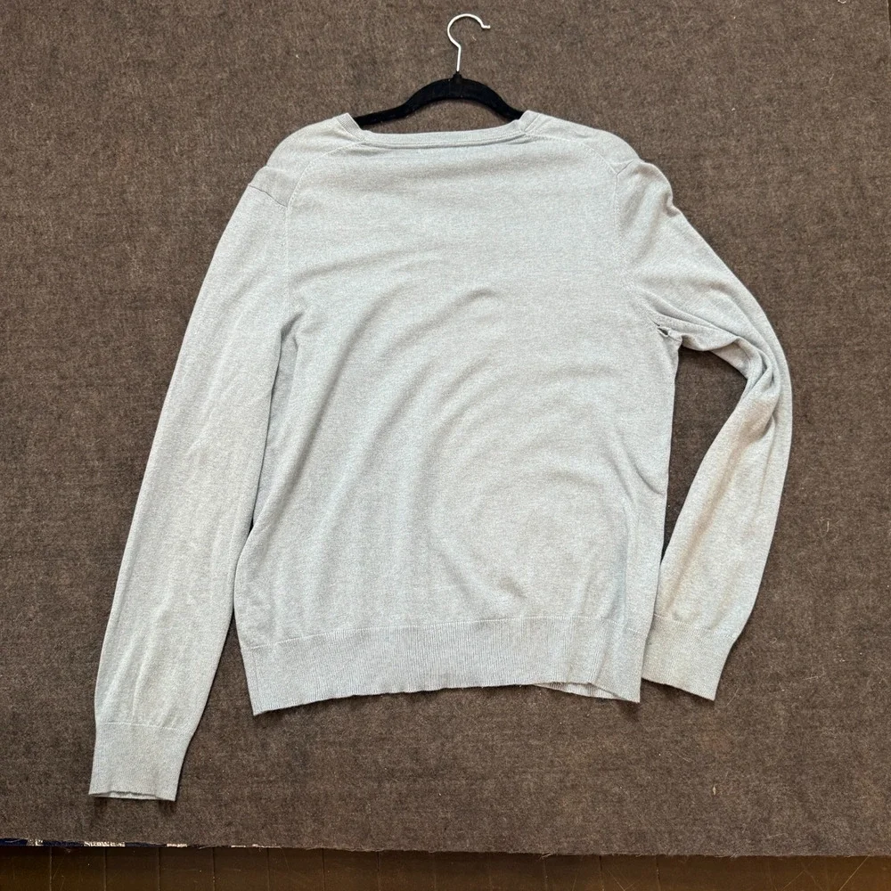 Banana Republic Luxury Blend V-Neck Sweater – Light Gray (Men’s L)