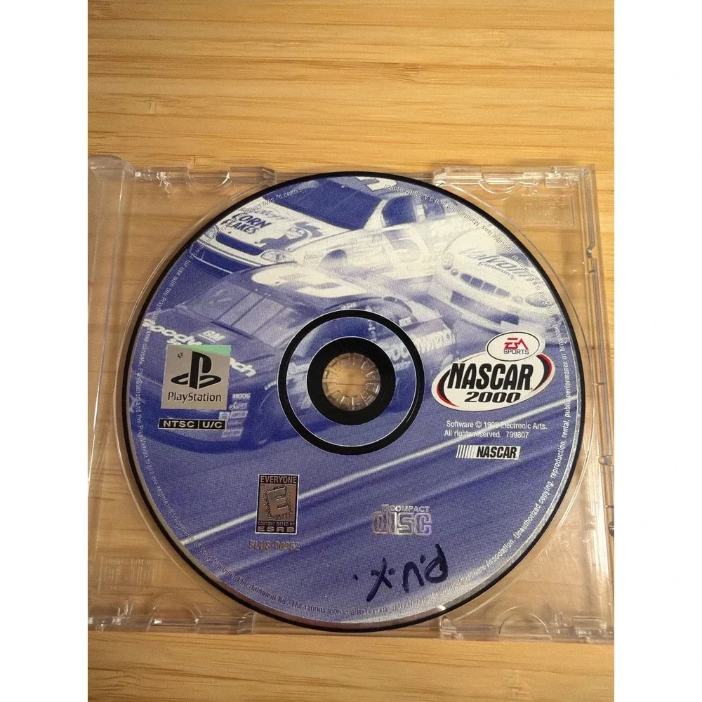 NASCAR 2000 PS1 Disc Only Untested Replacement Jewel Case EA Sports