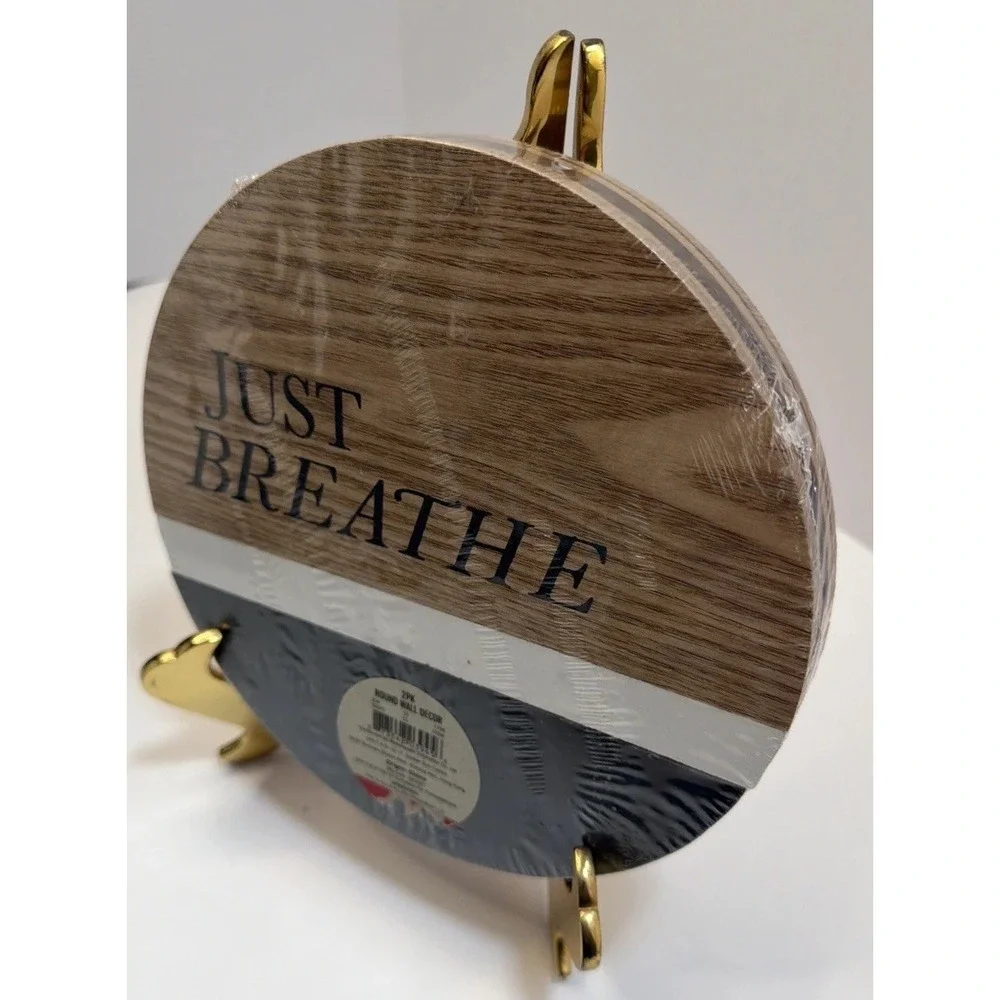 Wooden Plaque features sealed wall