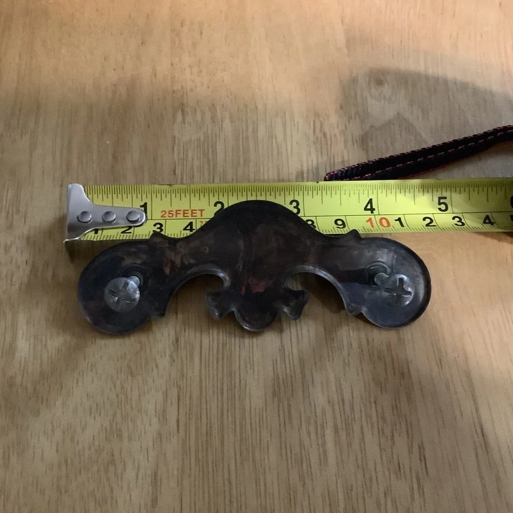 1 Decorative Vintage-Style Black Metal Drawer Pull