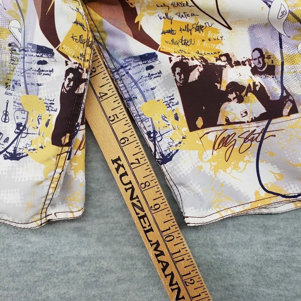 Vintage Quicksilver Kelly Slater Board Shorts Mens 36 Surfer Signature‎ Series