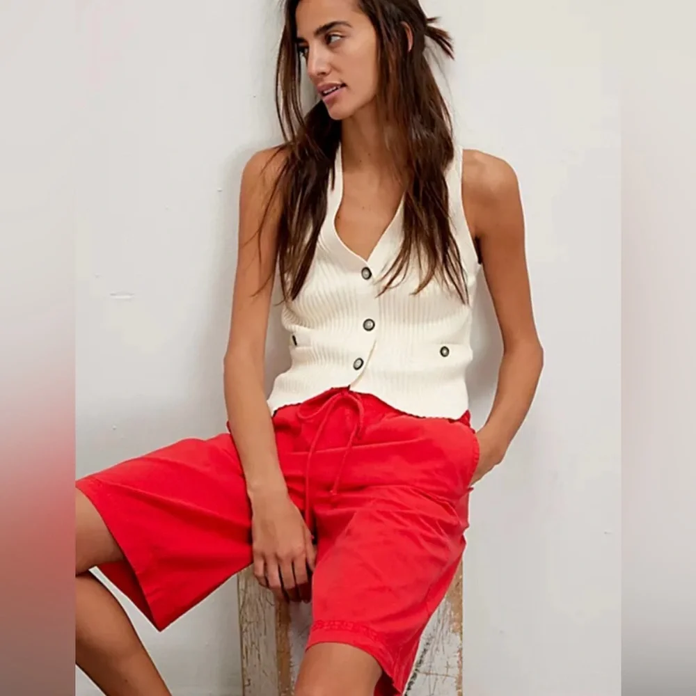 Free People bright red
