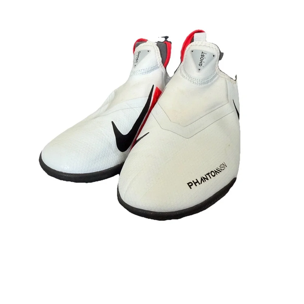 NIKE PHANTOM VISION VSN SOCCER CLEATS Boot white Ghost Lace 5.5 Youth