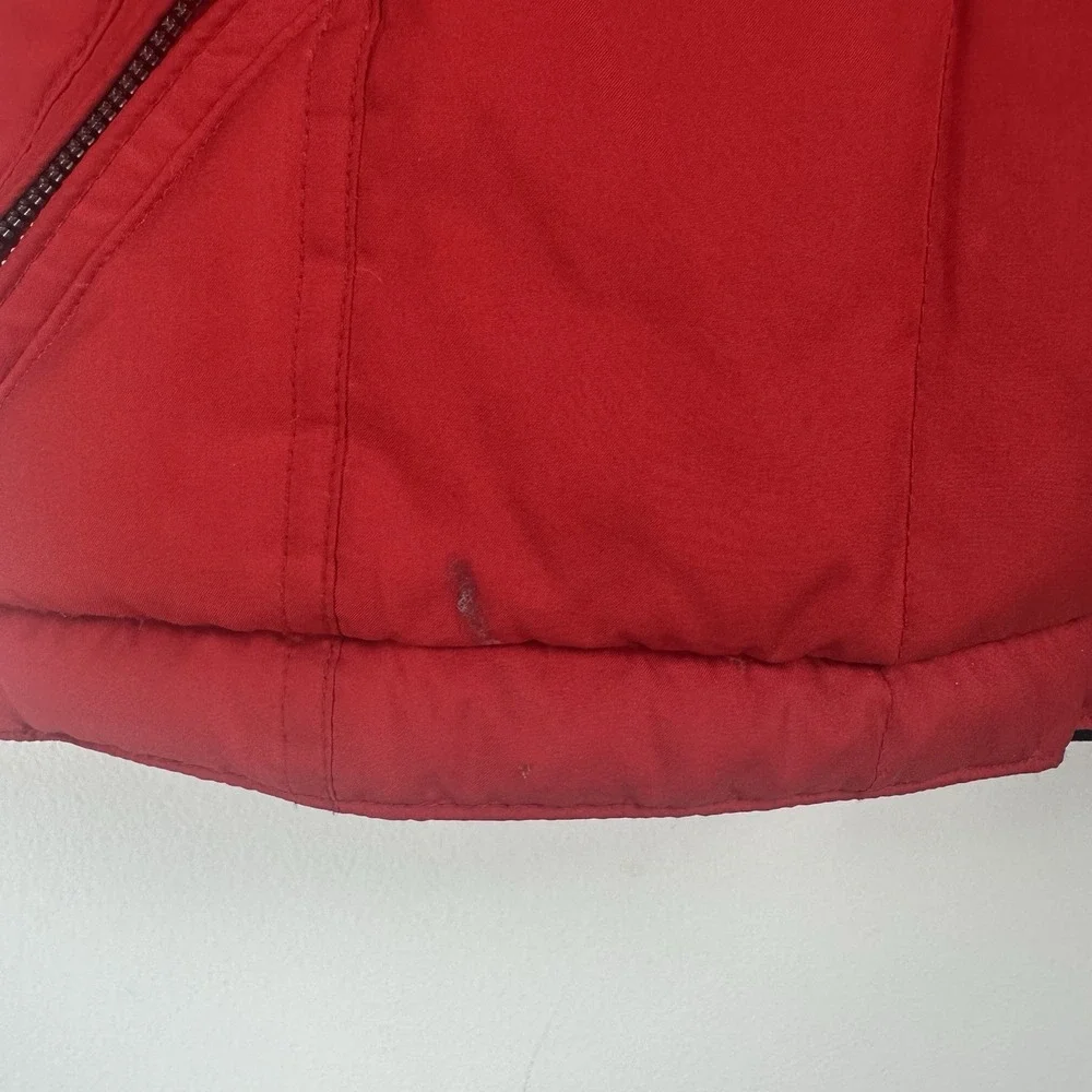 Pacific Trail Women's Puffer Coat Size Small Red Down Water Fowl Outdoors Winter