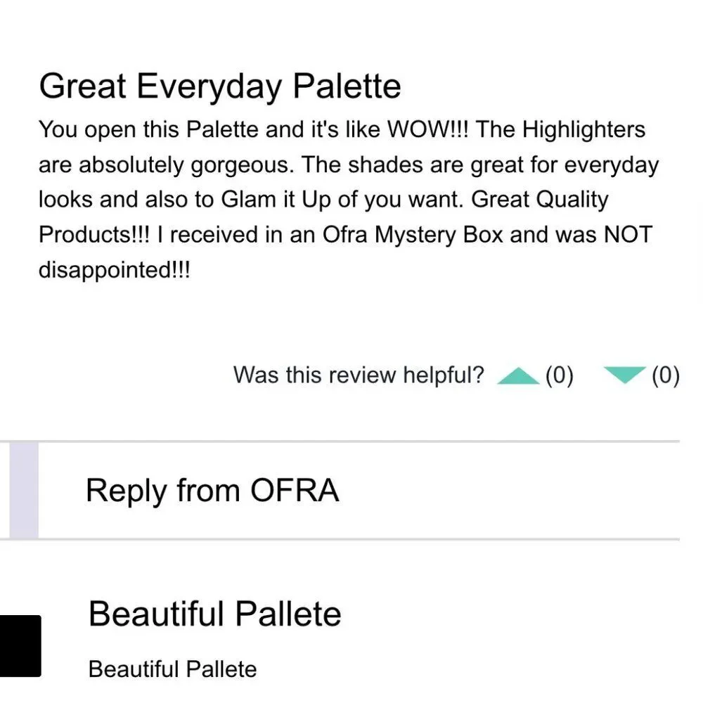 OFRA brand new