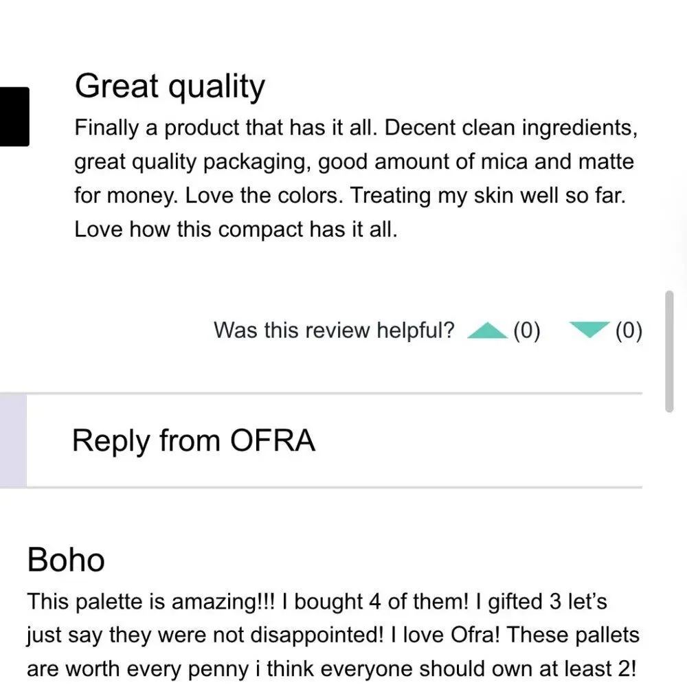 OFRA brand new