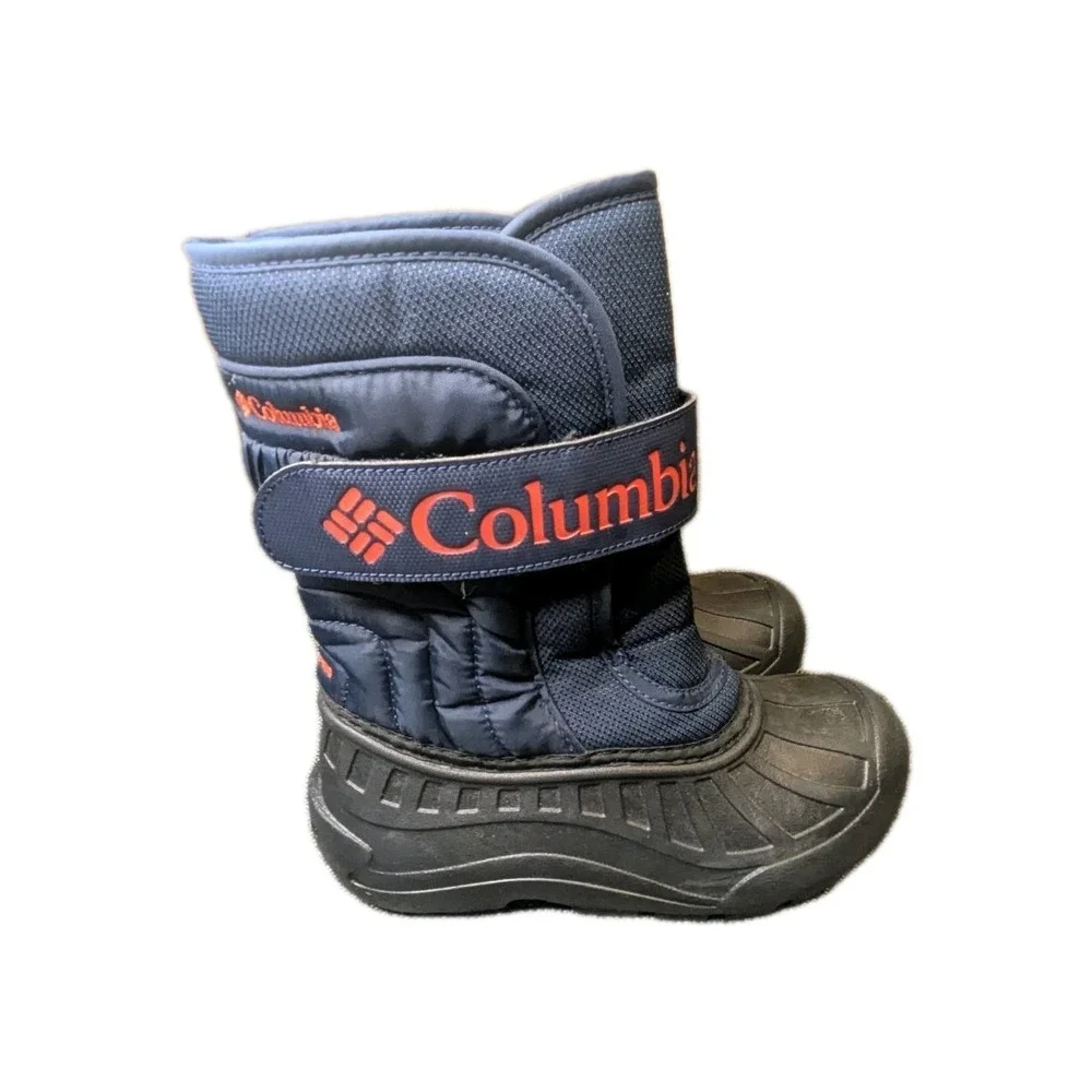 Columbia Snow Boots Kids Unisex Blue Waterproof Insulated Winter Youth Shoes