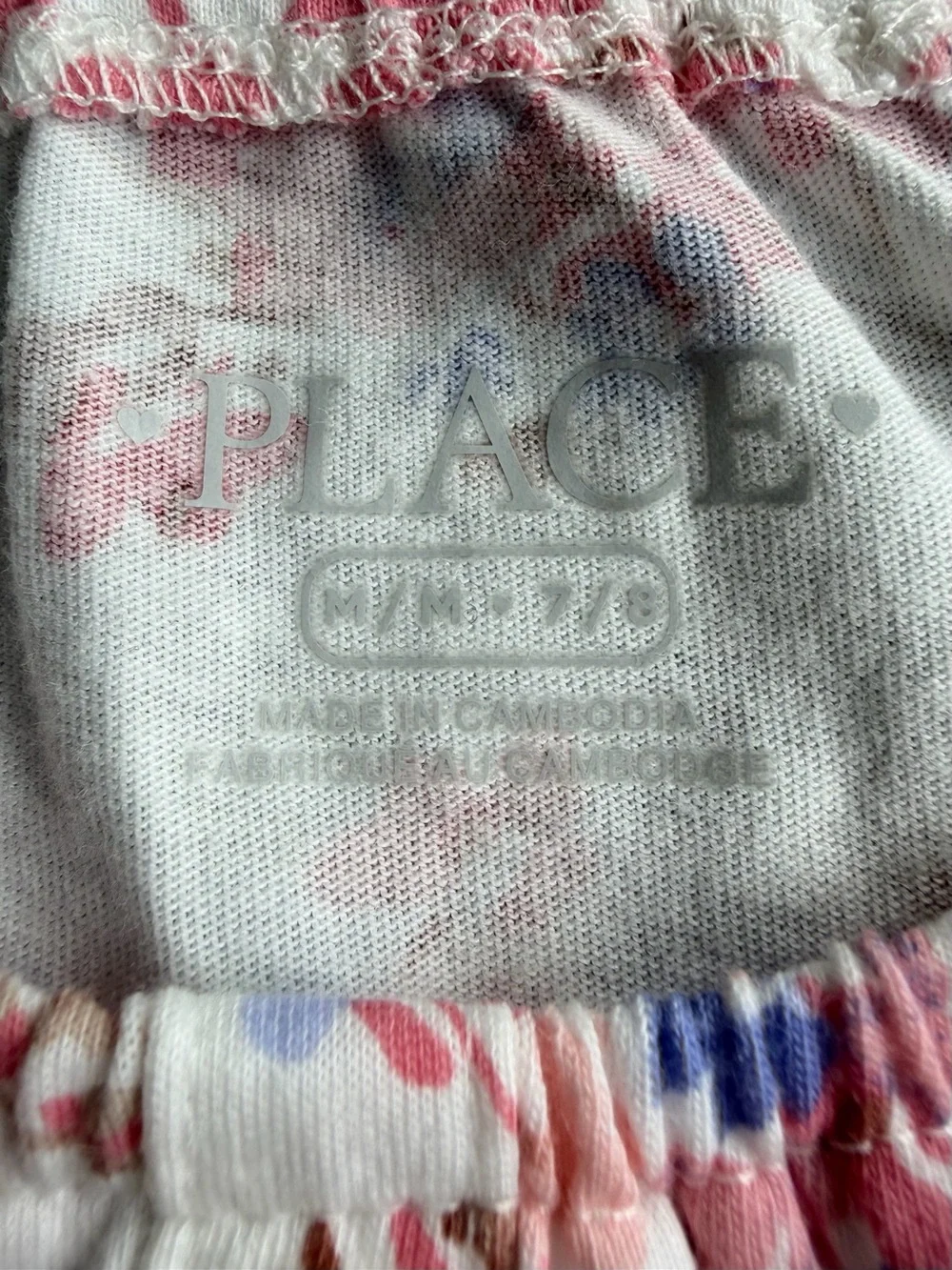 NWT The Children's Place Pink Floral Button-Front Tie-Hem Top
