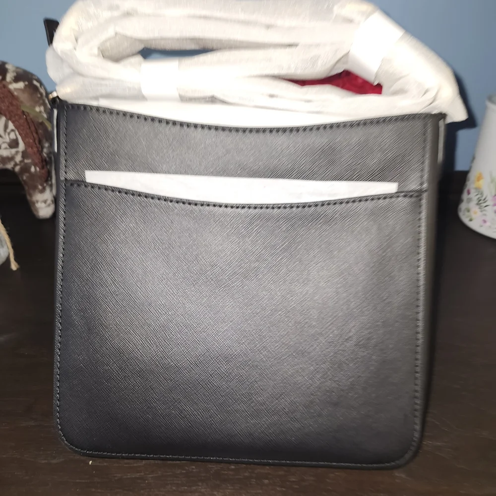 Michael Kors‎ Black Leather Jet Set Travel Shoulder Crossbody Messenger Bag