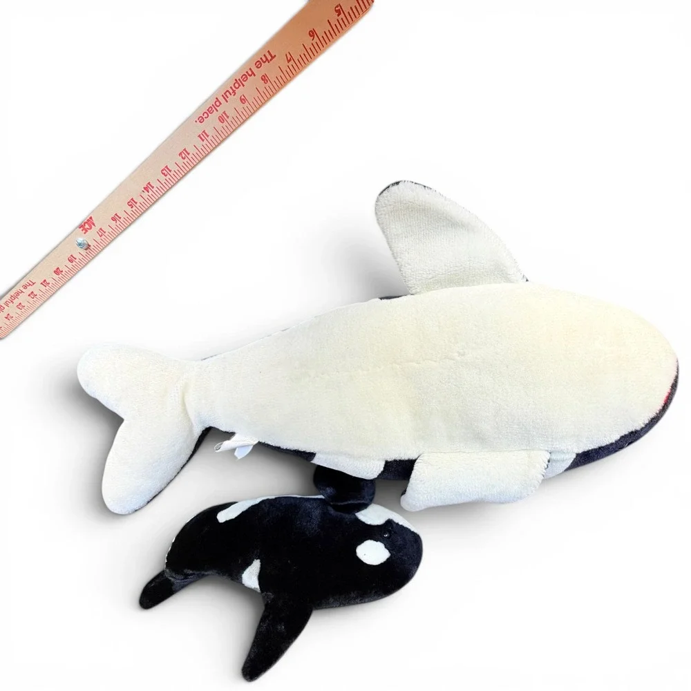Seaworld Vintage Orca Killer Whale Shamu Plush Lot READ