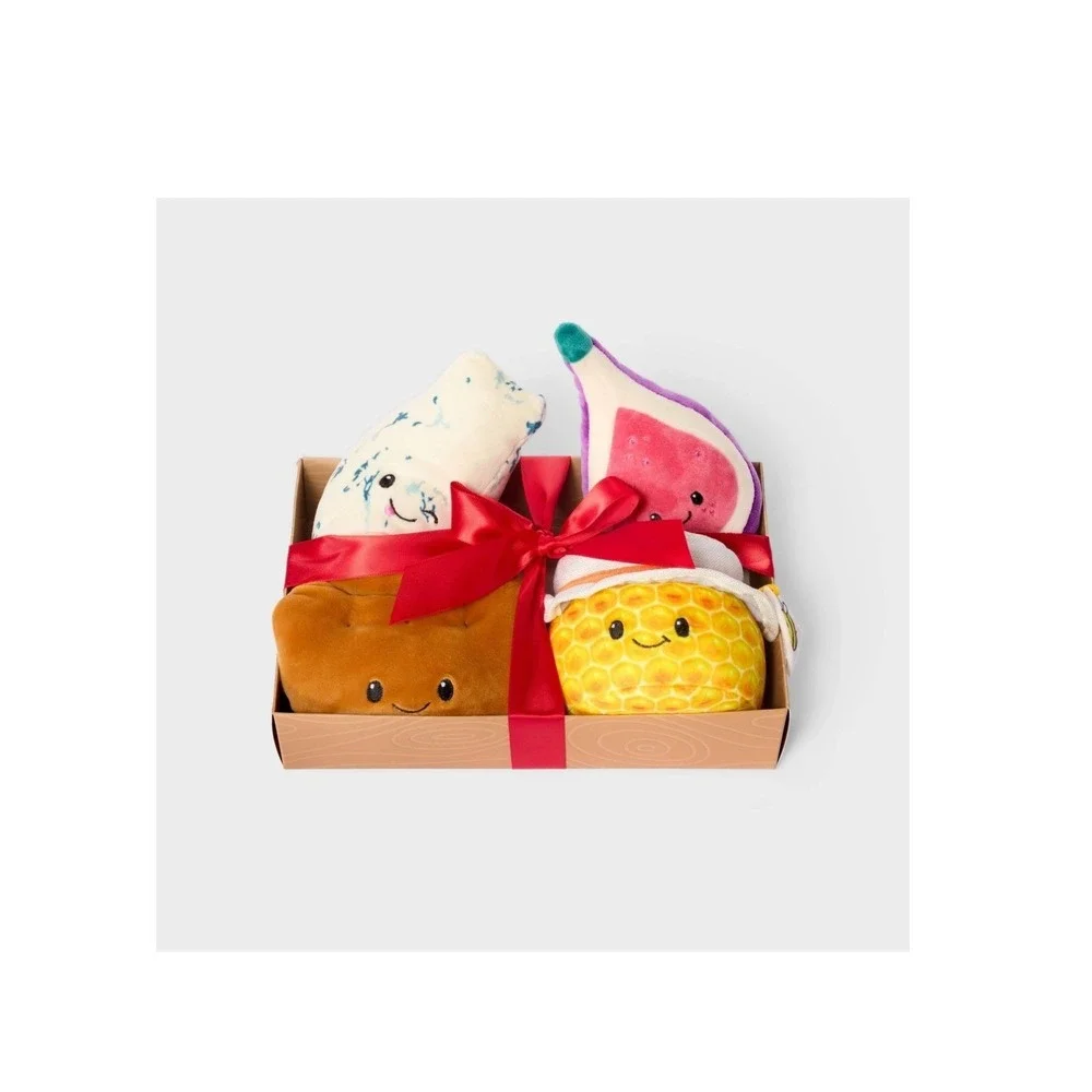 Gigglescape Charcuterie Box Set Plush Fig Blue‎ Cheese Honey Cracker Toy NWT