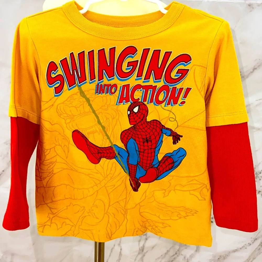 Marvel Spider-Man Spider‎ sense 🕷️long sleeve t shirt boys 3t