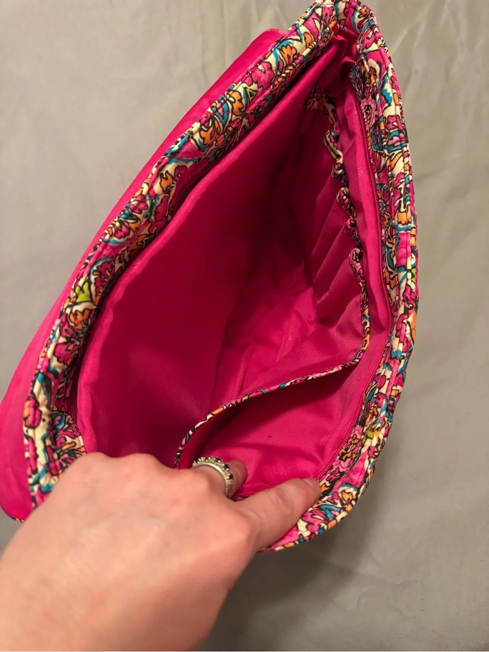 Pink Vera Bradley laptop bag