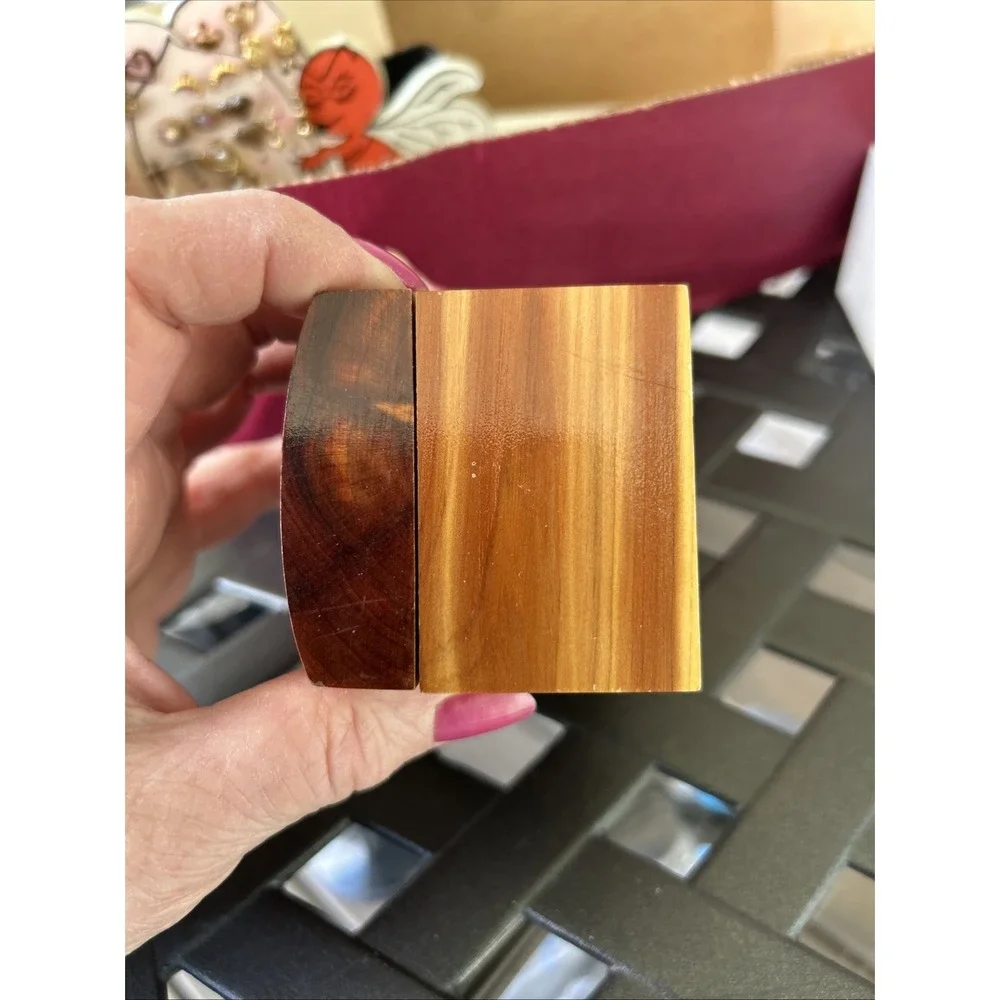 Souvenir Ocean City Maryland Wooden Trinket Box 1983