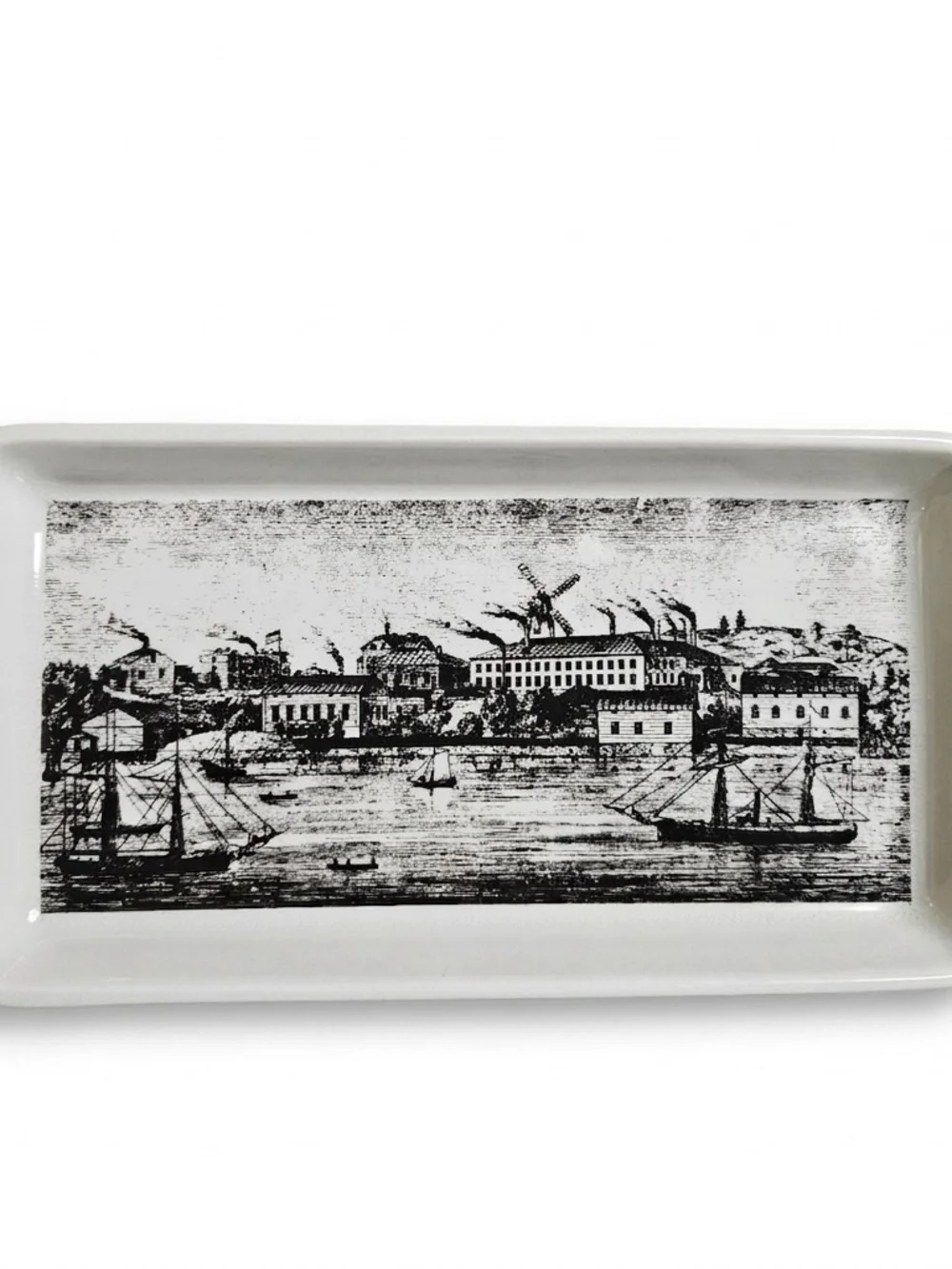 Arabia Finland Vintage Historical Helsinki 1875 Tray Ceramic Trinket Dish