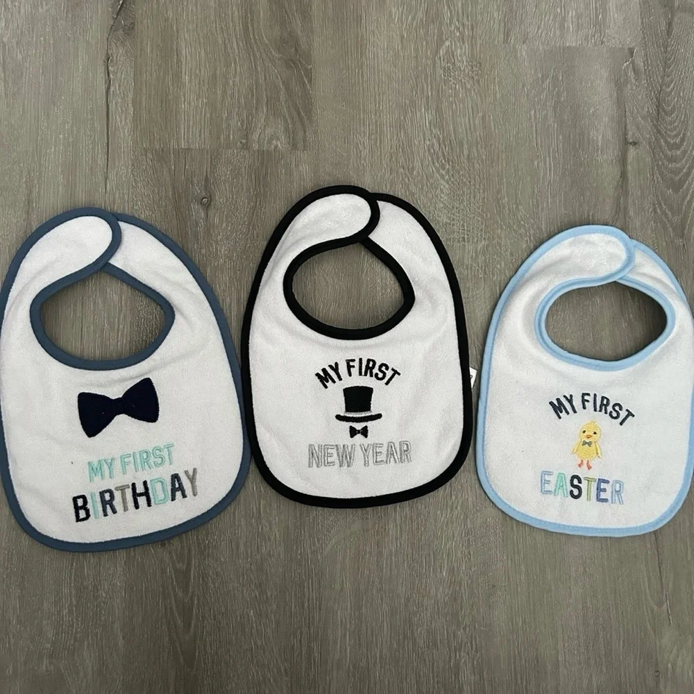 Lot Of 11 My First Holidays Baby Bibs