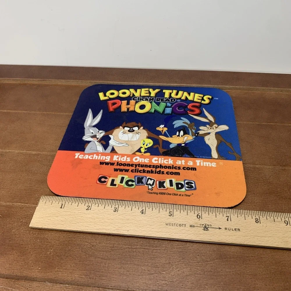Looney Tunes Bugs Bunny Daffy Duck Tweety Click N Read Phonics Desktop Mouse Pad
