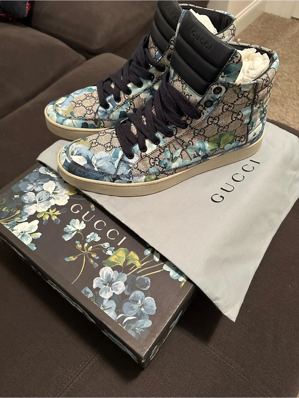 Gucci Blooms Blue High Tops - Gucci 10 (US 11)