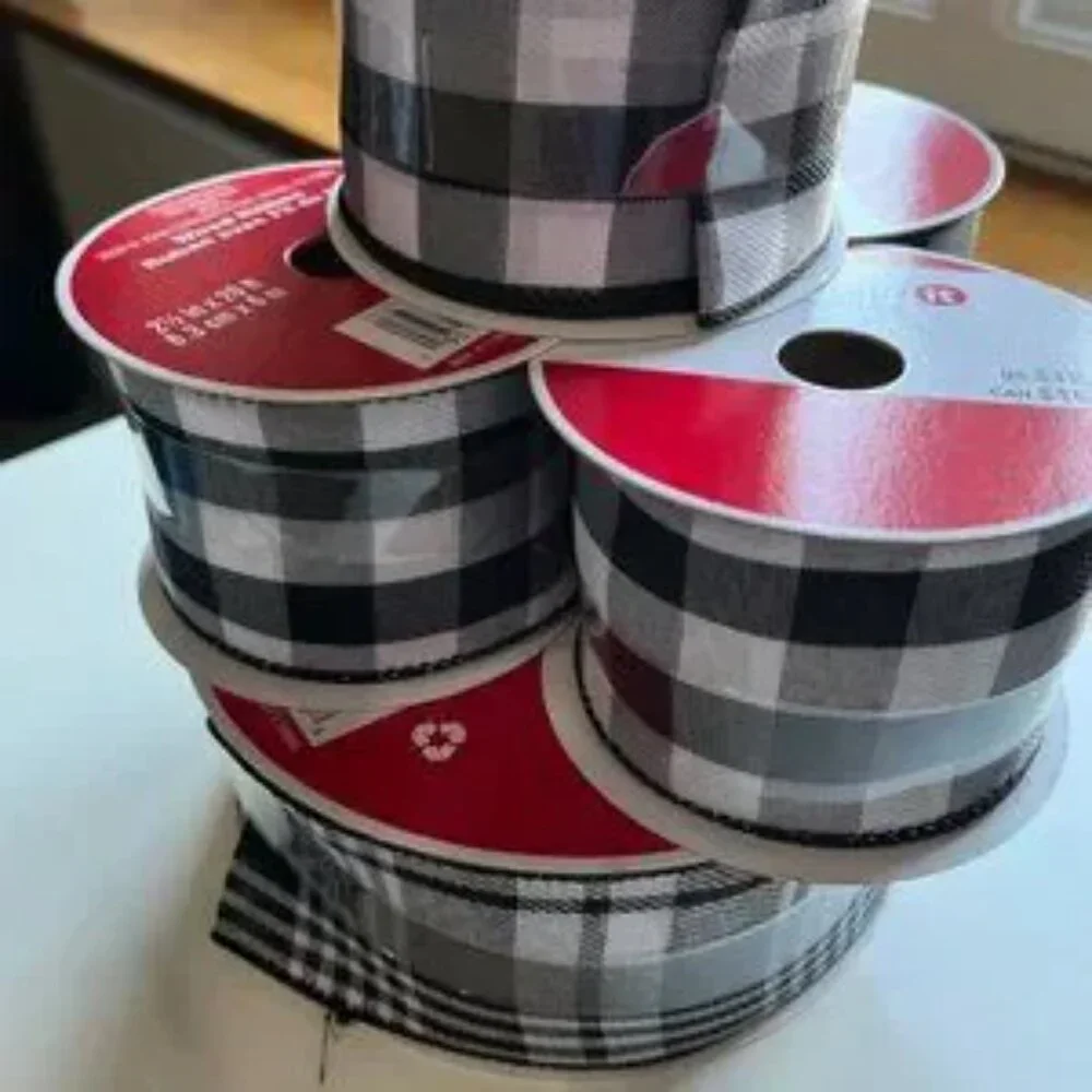 Wired Fabric Ribbon (1‎ jumbo roll / 4 standard rolls) (NEW) (p/s)