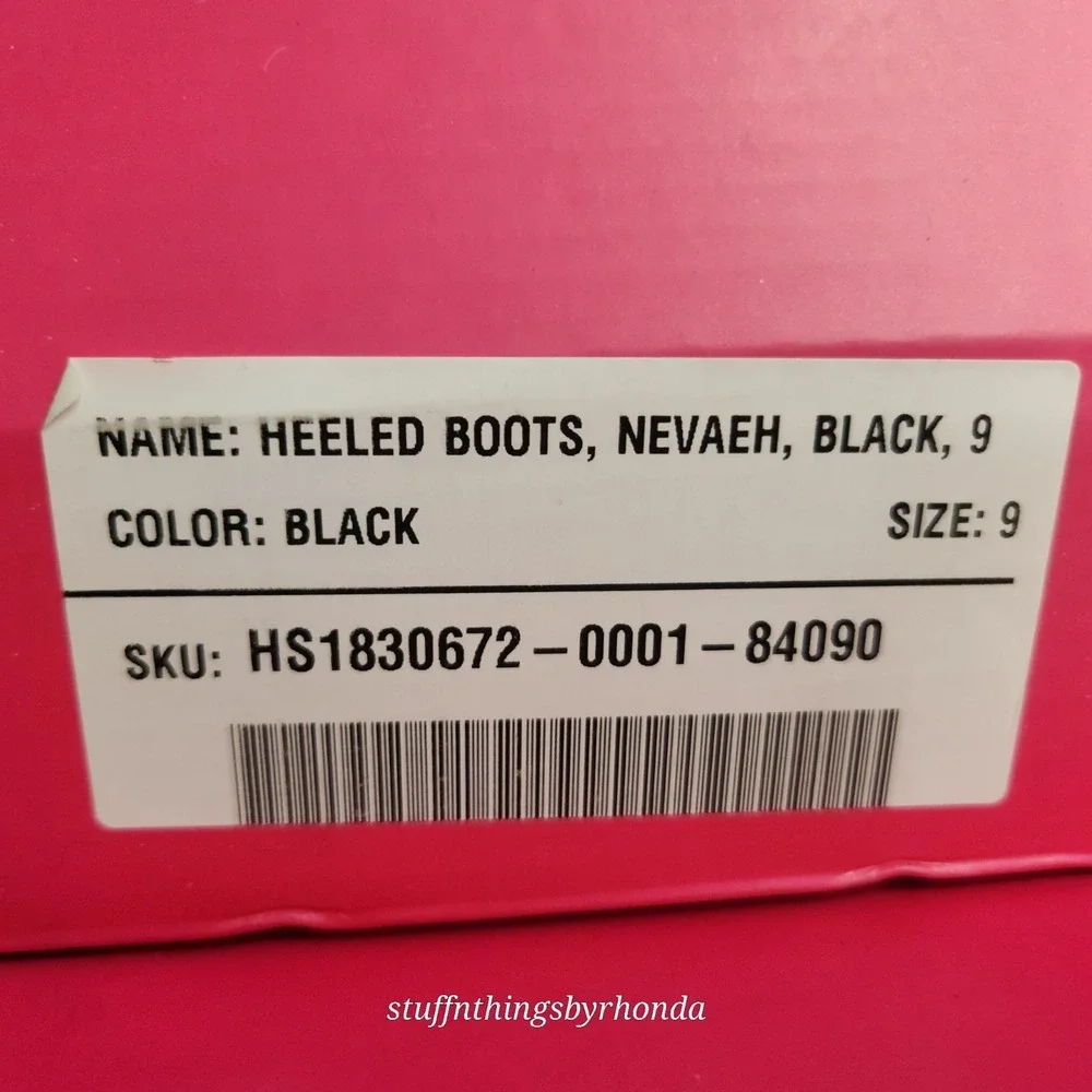 New In Box SHOEDAZZLE NEVAEH Thigh High Boots Over Knee Zip BLACK US 9 / EU 40