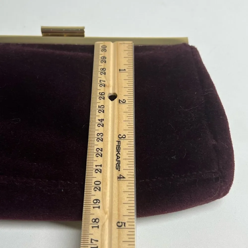 Vintage Estée Lauder Faux Suede Clutch Cosmetic Bag Wallet