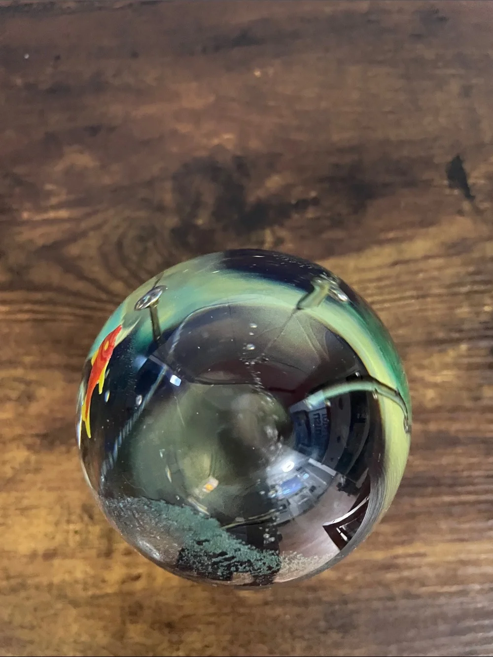 Aquarium paperweight eye catching