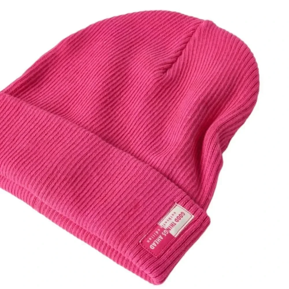 ZARA Kids | Fuchsia | RIBBED CAP WITH LABEL