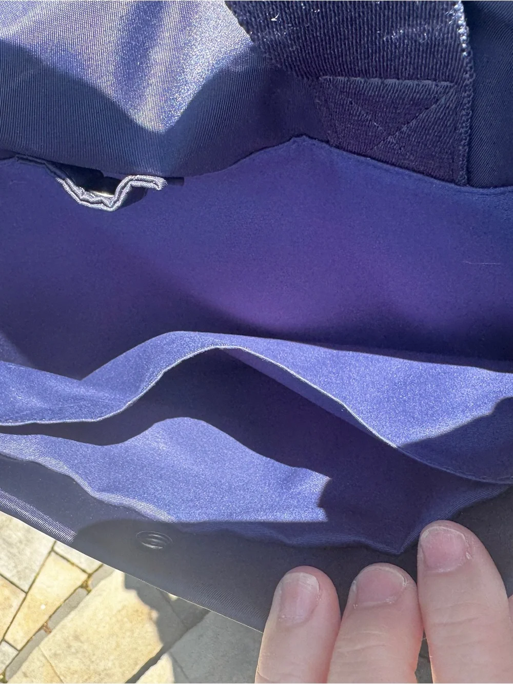 Nw KNOMO London Mayfair Grosvenor 18” Navy Blue Zip Tote Bag Carry-on Luggage
