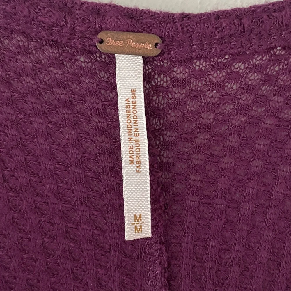 Free People Ventura Thermal Top Scoop Longline High Low Tunic