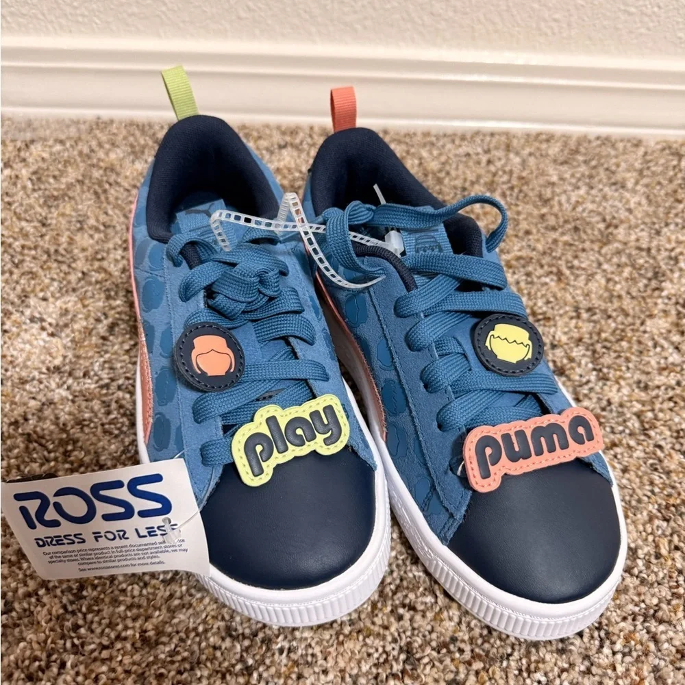 Puma x Playmobil Suede Classic Blue Horizon / Pistachio Green Size 1 1/2