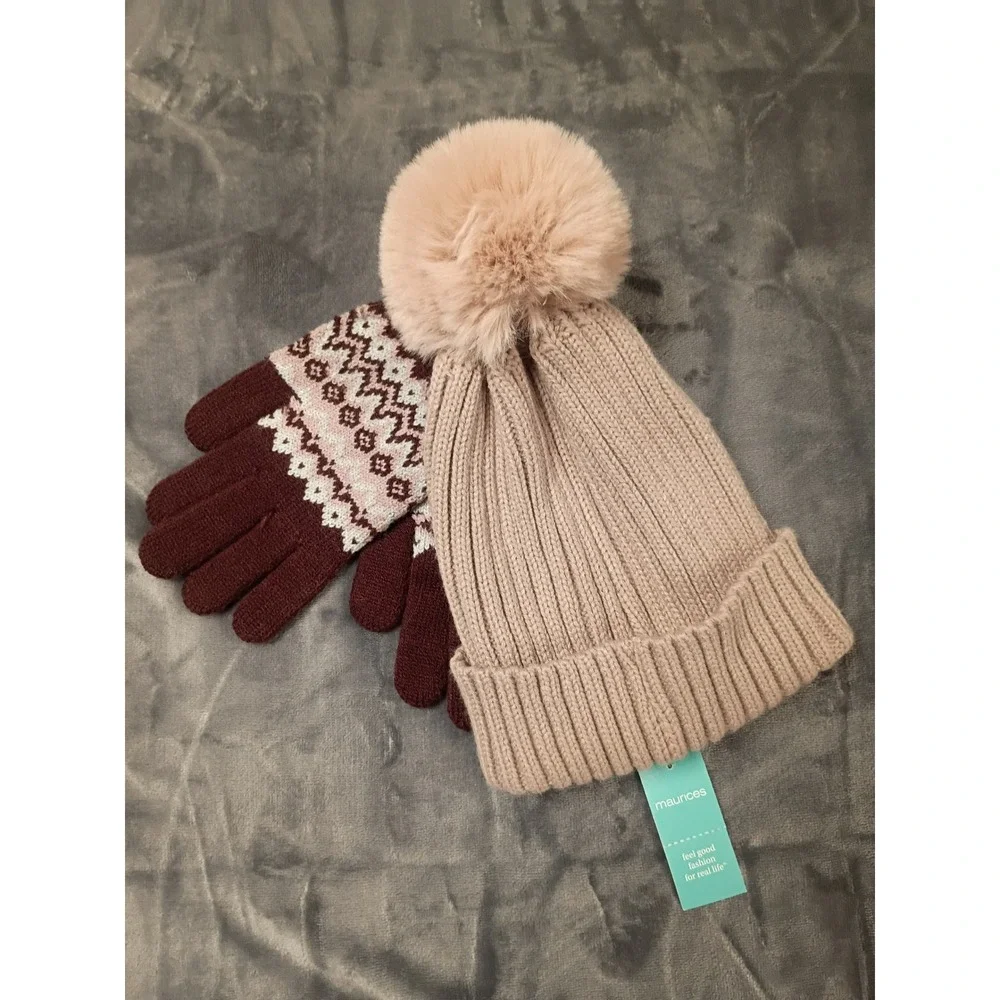 Maurices comfort patterned gloves