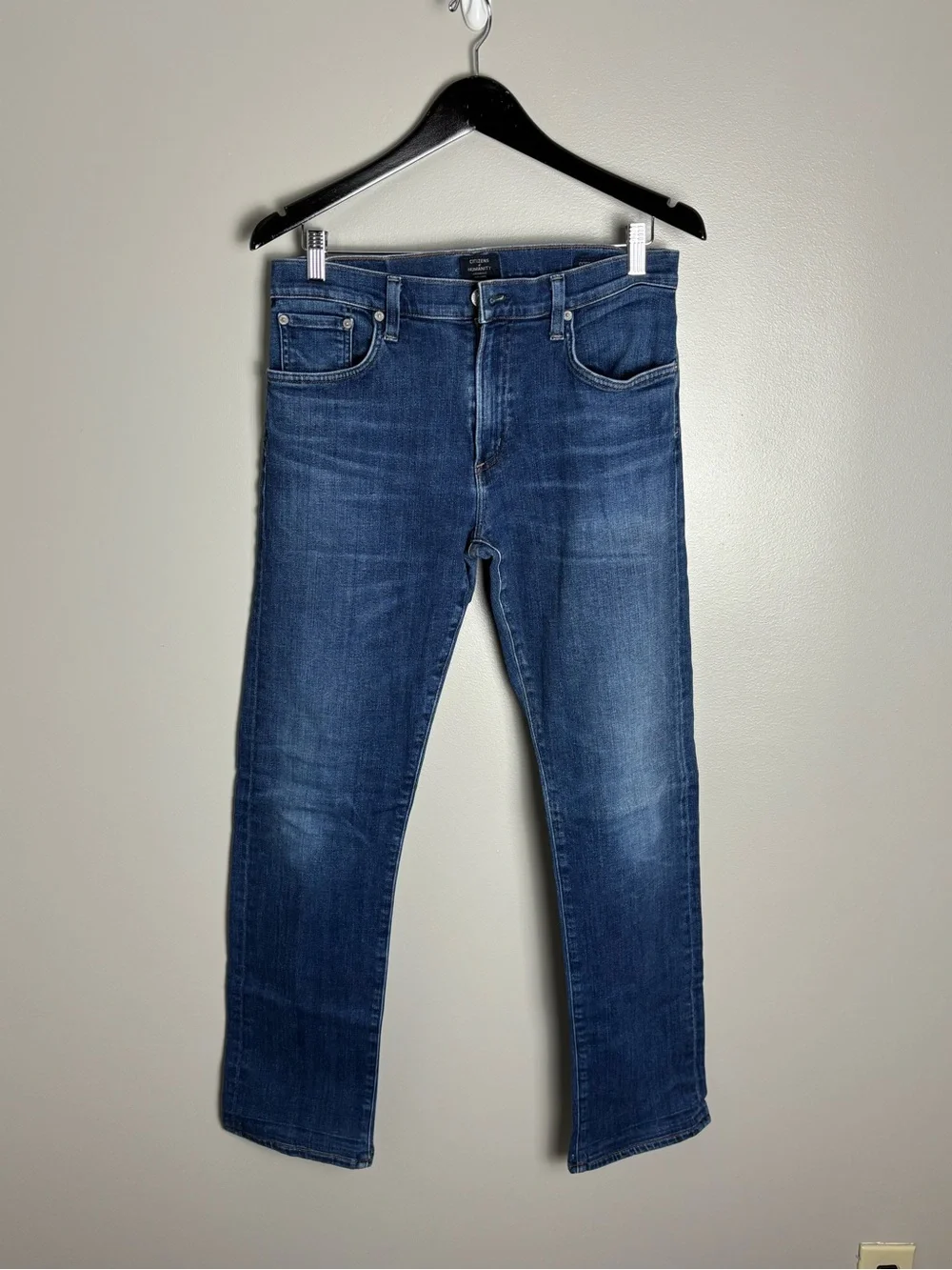Citizens Of Humanity Men's Core Slim Straight Jeans in Dark Blue Wash Size 32