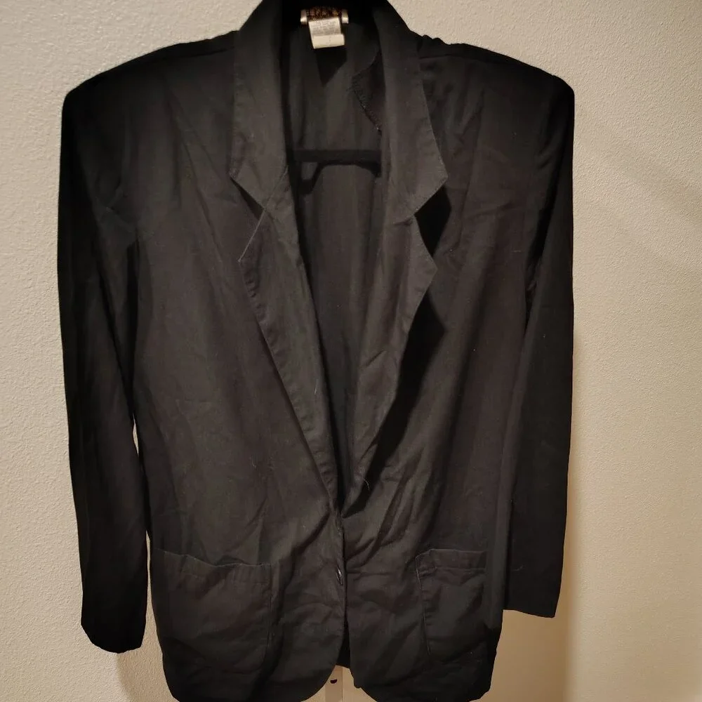 Bentley Women's Black Jacket Blazer Size Medium Polyester Rayon