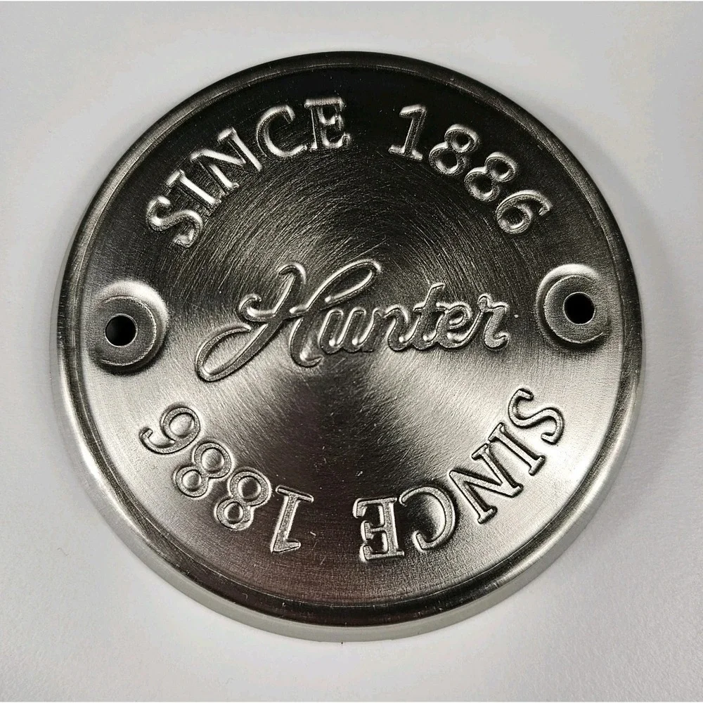 HUNTER CEILING FAN (non-cast iron type fan) NEW‎ PARTS - END CAP Brushed Nickel