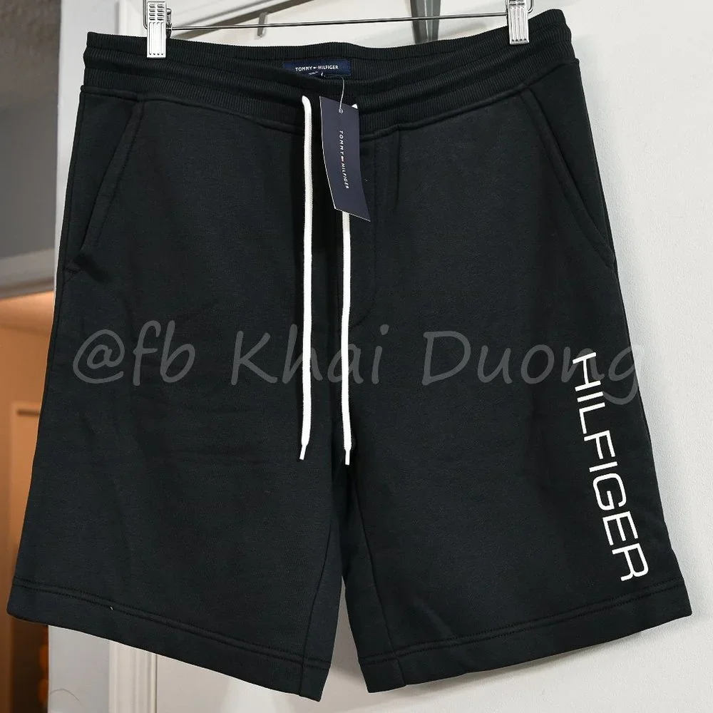 Tommy Hilfiger Fleece Men Veritcal short  M‎ L XL XXL BLACK NAVY GRAY
