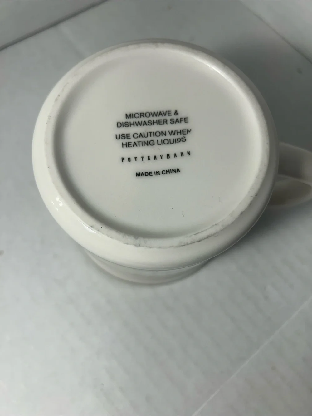 Pottery Barn cream ceramic