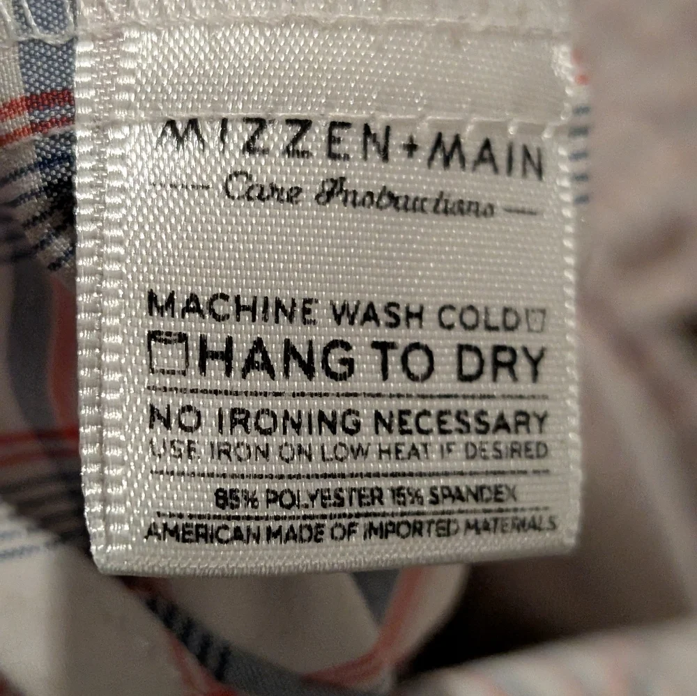 Mizzen+Main plaid trim medium