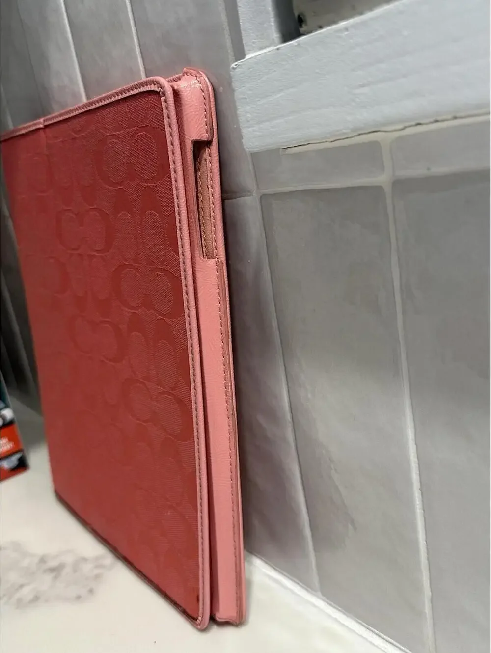 Coach pink canvas