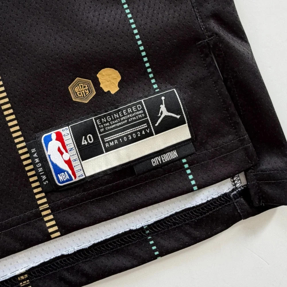 Jordan LaMelo Ball Jersey #1 Charlotte Hornets Mens Small City Edition Swingman