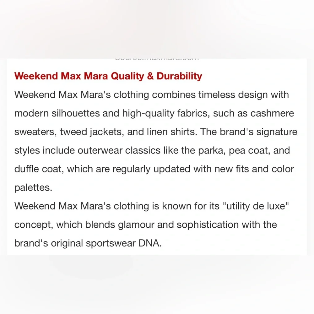 Weekend Max Mara it flaws