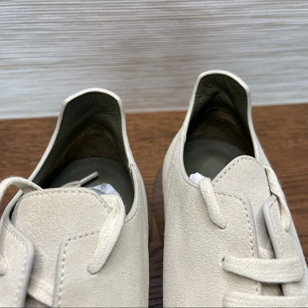 𝅺RICK Owens New Minimal Runner Sneaker In 110 Milk/Clear Size 7 EU37