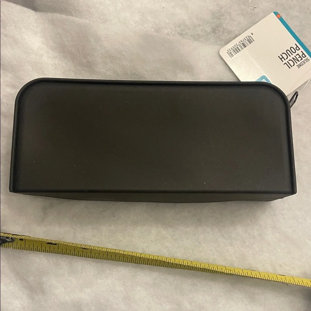 Black Croc shoe Charm jibbetz Pencil Pouch nwt