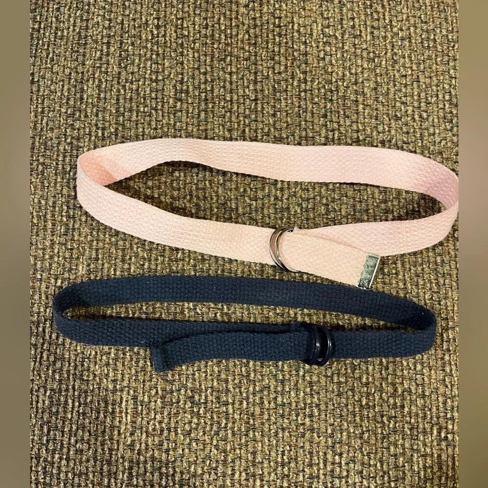 Girls Pink and Blue Fabric Belts