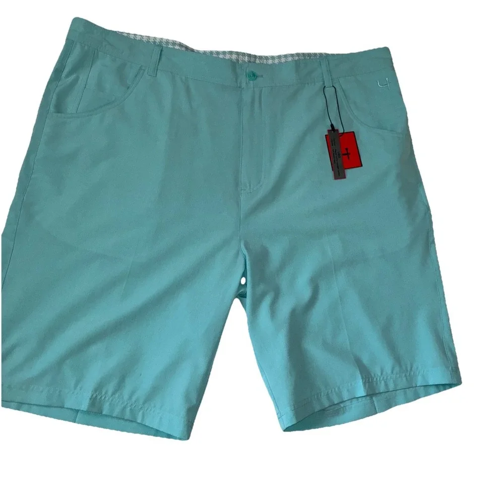 Par 4 Shorts Mens 42 Sea Glass Blue 10