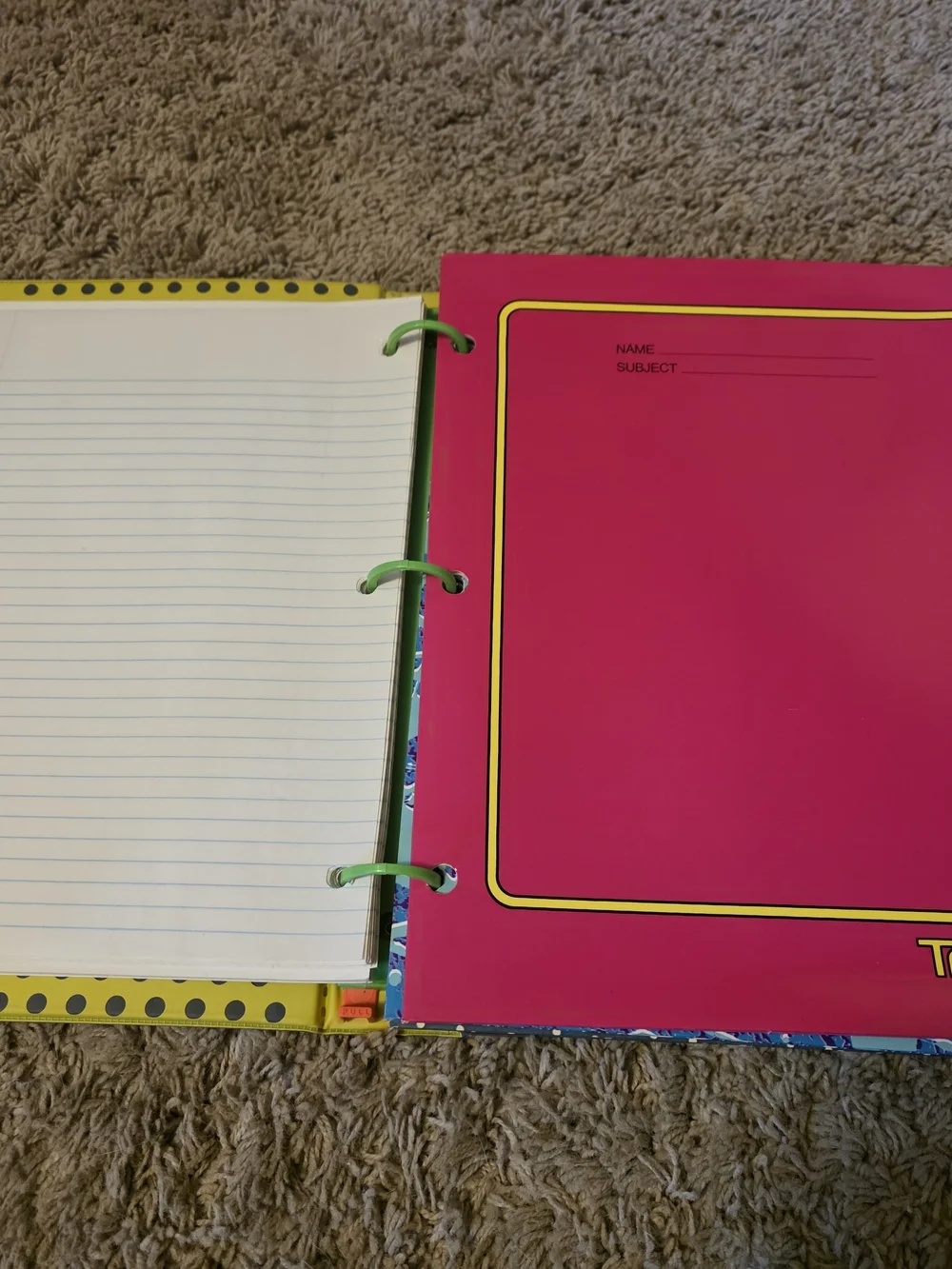 Trapper Keeper Designer Series Binder with Bright Geometric Print