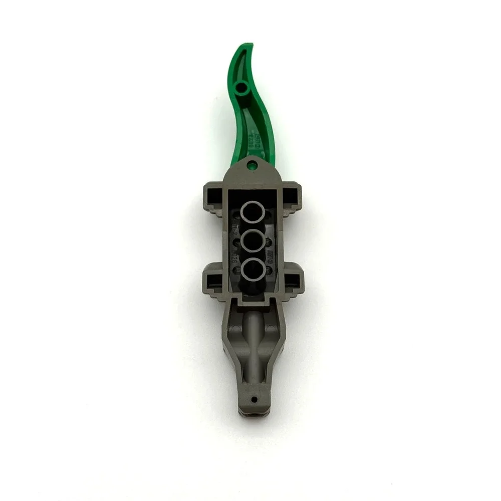 LEGO Alligator Crocodile Minifigure Animal Dark Gray Green Tail Piece