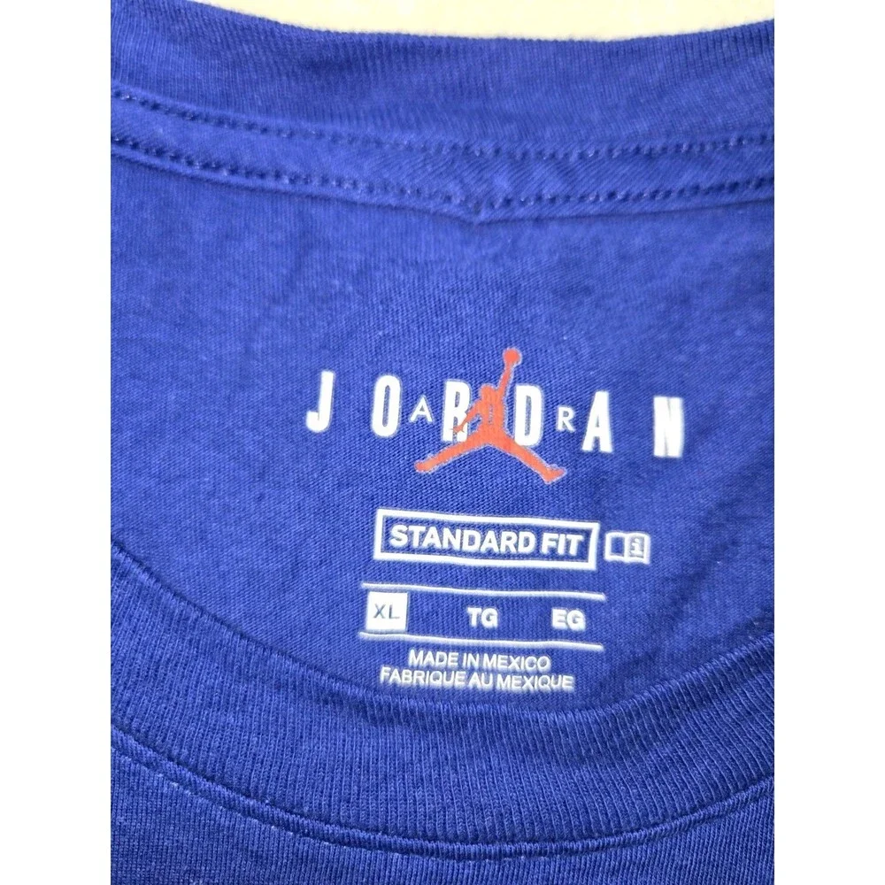 Mens Air Jordan First In Flight Short Sleeve T Shirt Blue XL Jordan 1s