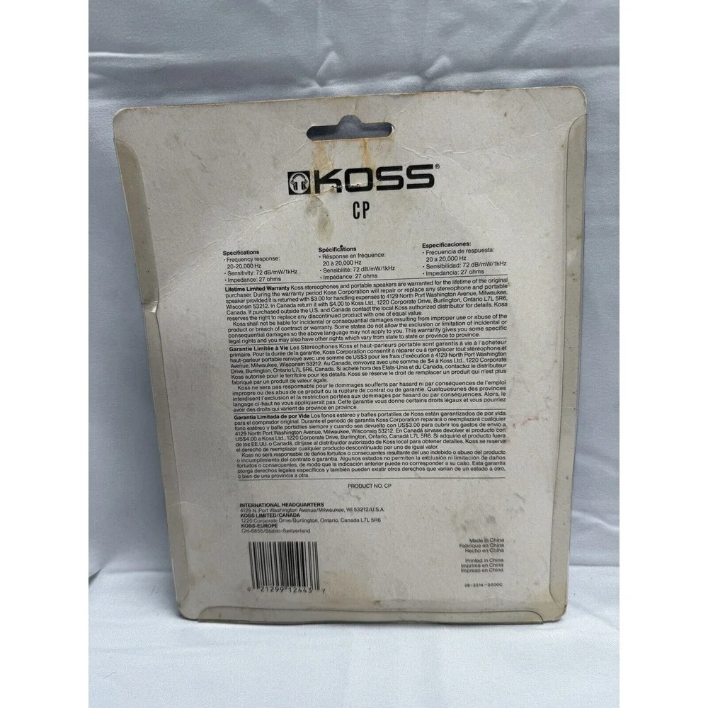 N/A koss vintage
