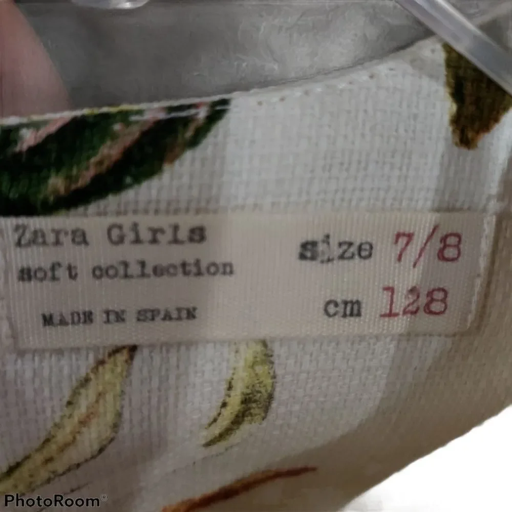 Zara floral zipper sides